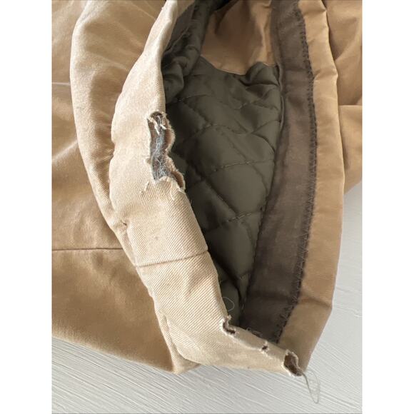 Vintage Abercrombie & Fitch Coat Womens Small Quilted Lined Military Y2K Utility - Picture 14 of 16